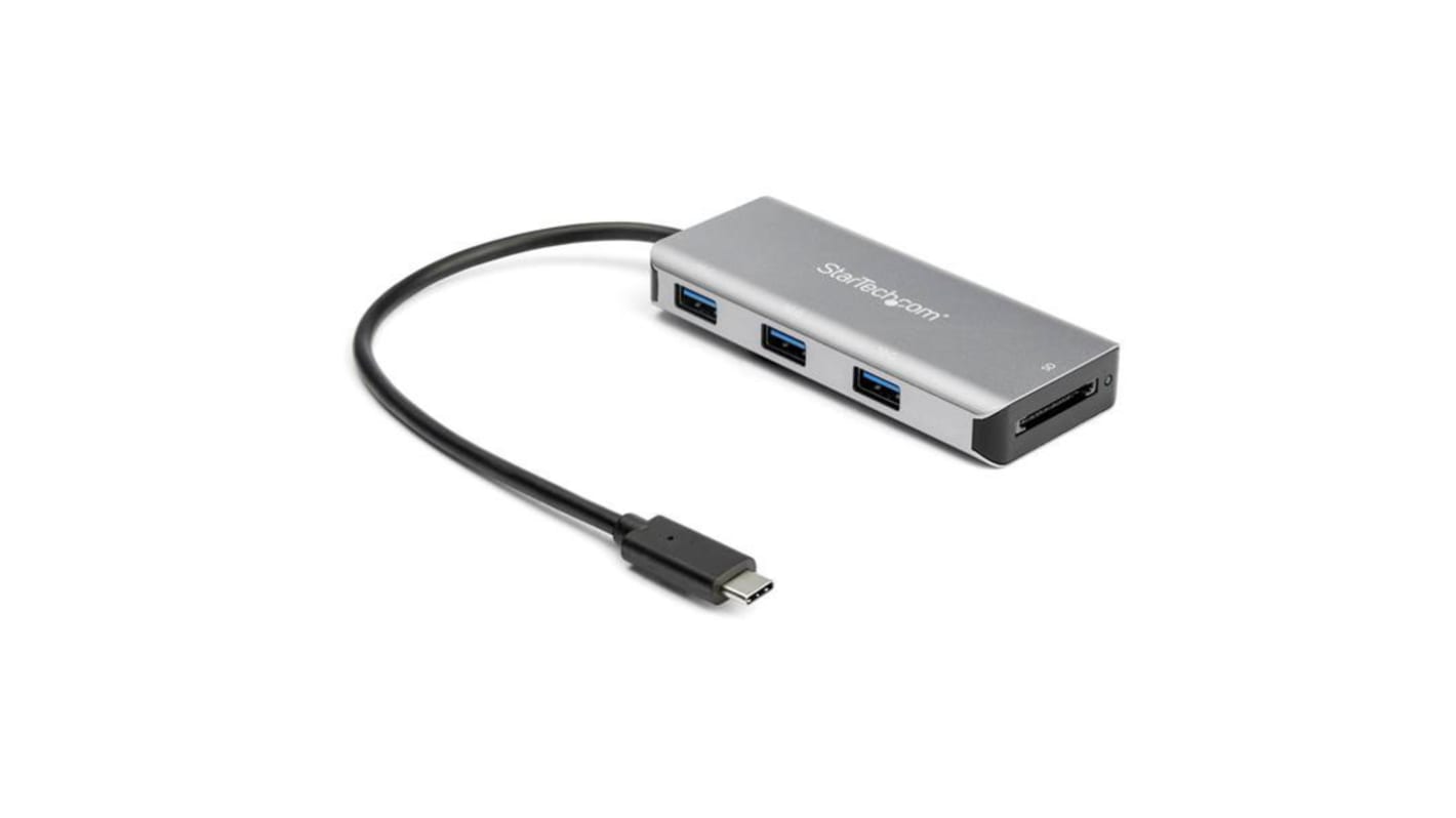 StarTech.com, USB 3.1 USB-Hub, 3 USB Ports, USB A, USB C, USB, USB-Bus, 144 x 207 x 38mm