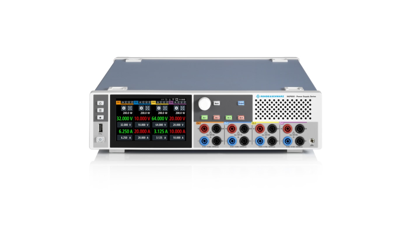 Fuente de alimentación Rohde & Schwarz NGP814, 4 salidas, 0 → 32V, 20A, 800W