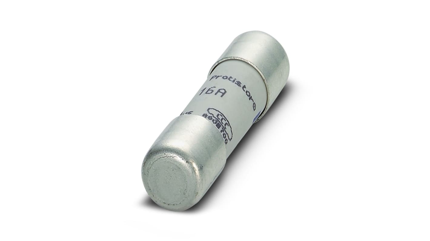 Phoenix Contact 16A Slow-Blow Cartridge Fuse, 10 x 38mm