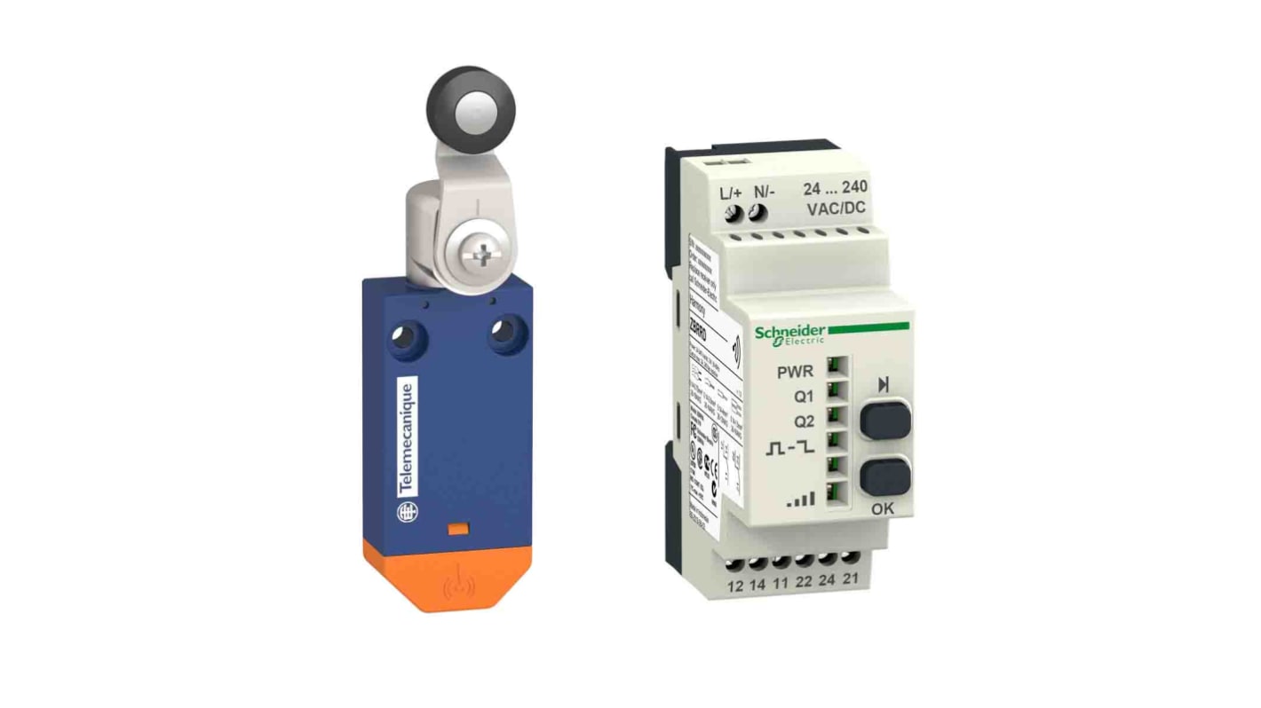 Telemecanique Sensors Roller Lever Limit Switch, 1NC/1NO, IP20, SPDT, Plastic Housing, 240V ac Max, 3A Max