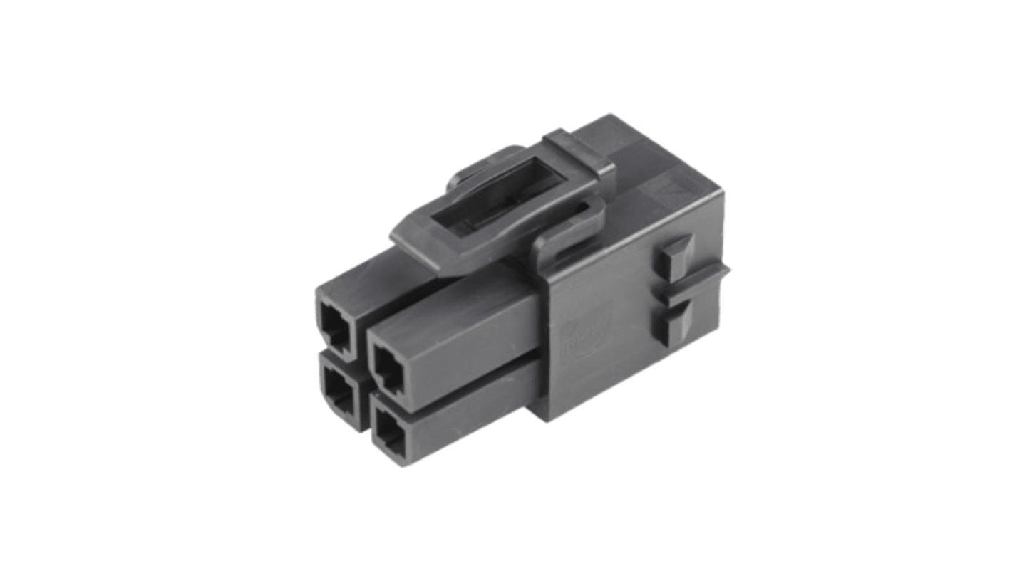 Molex, 171692 Receptacle PCB Connector Housing, 5.7mm Pitch, 4 Way, 2 Row