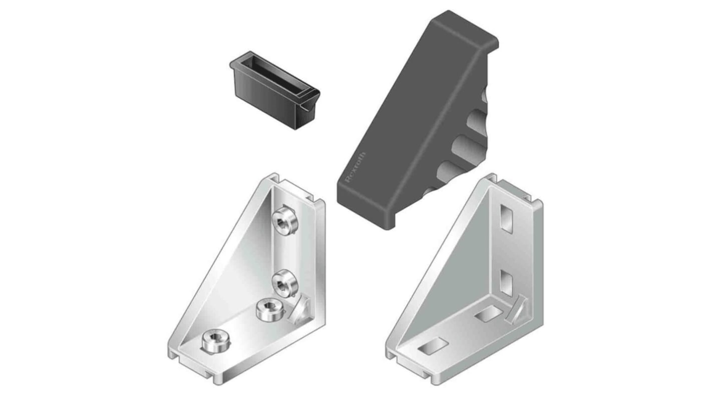 Bosch Rexroth M6 Angle Bracket Connecting Component, Strut Profile 30 x 60 mm, Groove Size 8mm