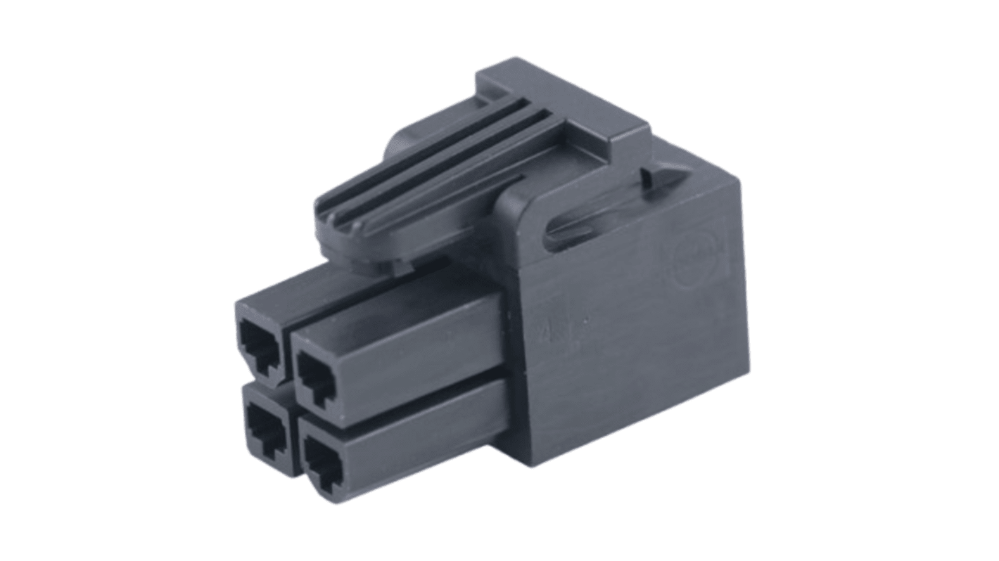 Molex, 172708 Receptacle PCB Connector Housing, 4.2mm Pitch, 4 Way, 2 Row