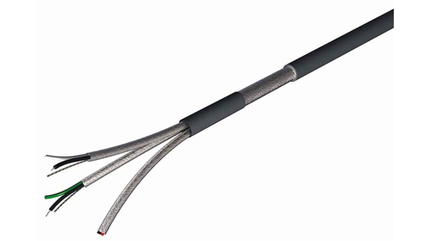 RS PRO ツイストペア データケーブル, 3ペア, 6芯, 22, 遮蔽, 100m, 難燃性、低発煙ハロゲンフリー(LSZH)