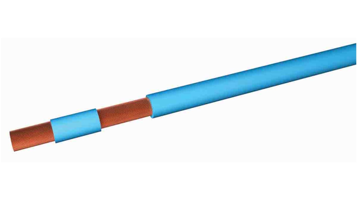 RS PRO Light Blue 10mm² Hook Up Wire, 8 AWG, 100m, PVC Insulation