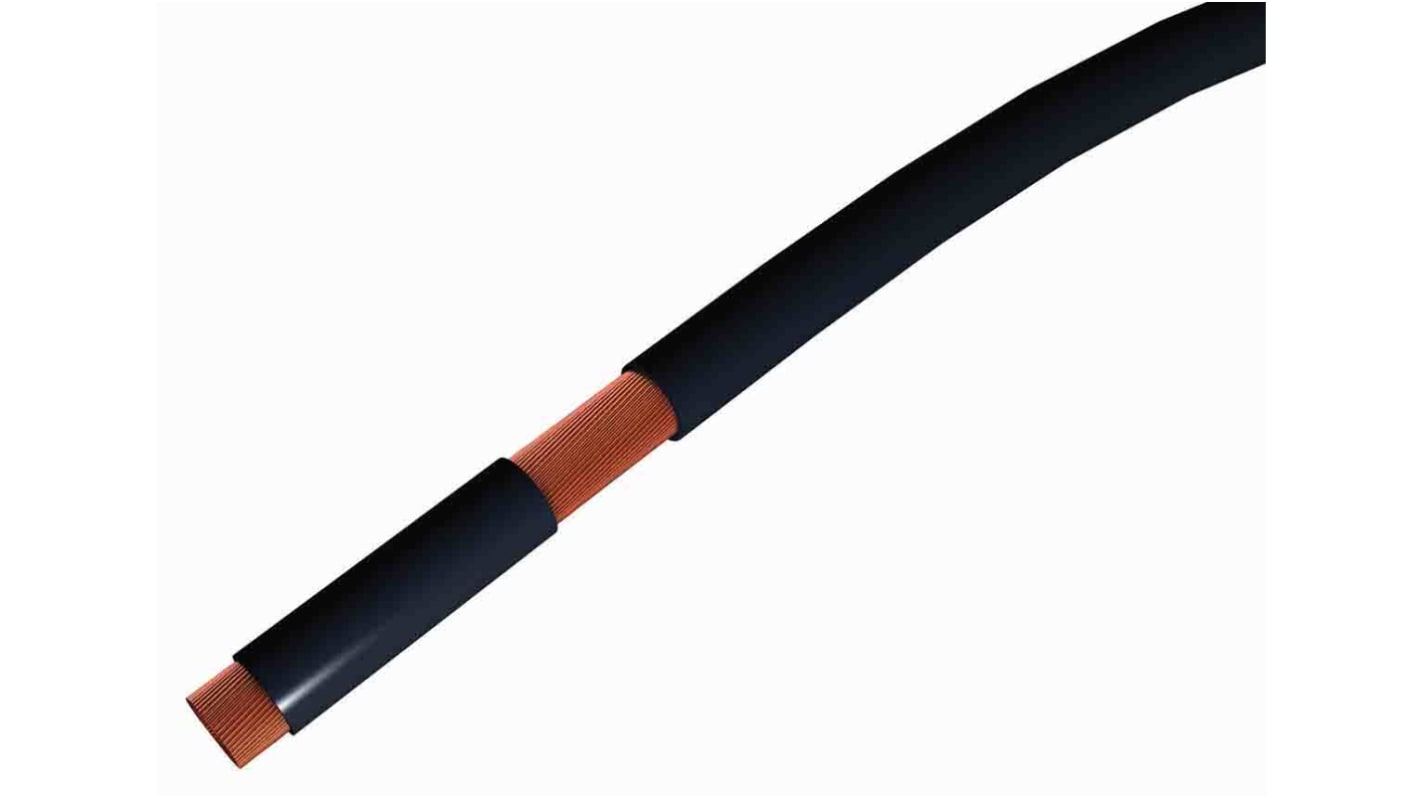 RS PRO Black 6mm² Hook Up Wire, 10 AWG, 100m, PVC Insulation
