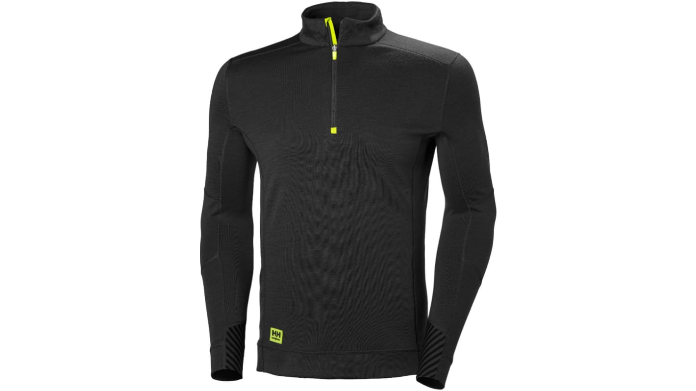 Helly Hansen Black Polypropylene Thermal Shirt, XL