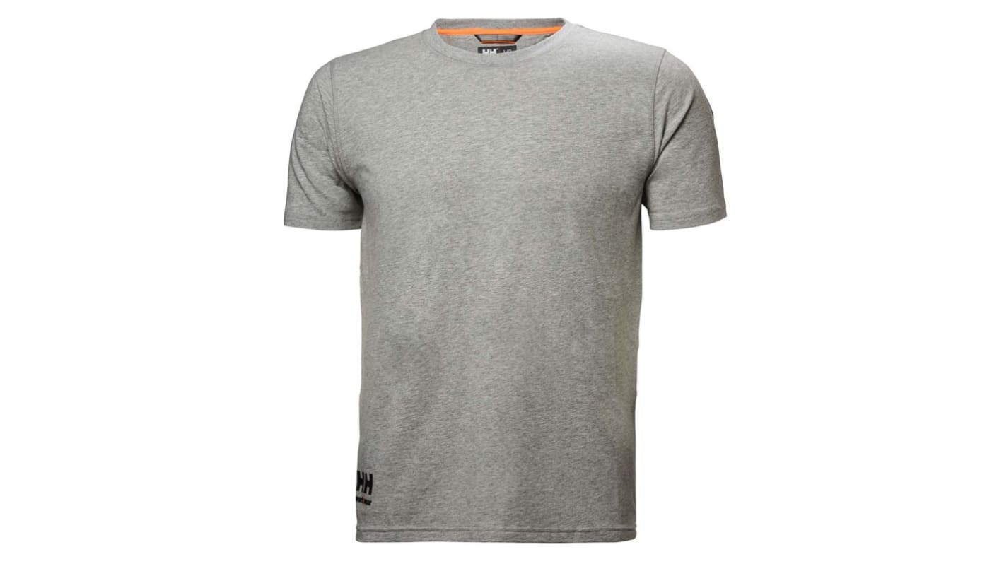 Helly Hansen Grey Cotton Short Sleeve T-Shirt, UK- L, EUR- L