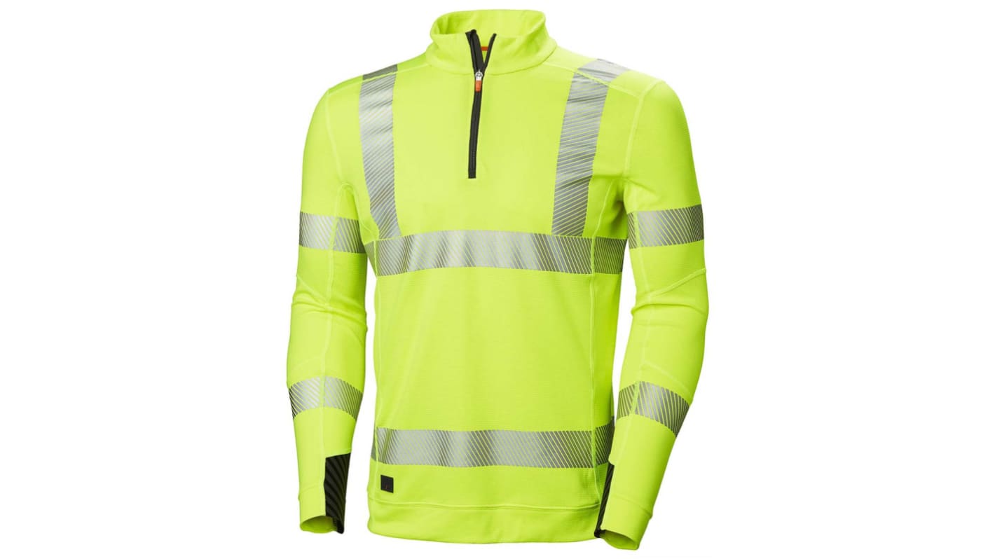 Helly Hansen HH Lifa Active Yellow Unisex Hi Vis Polo Shirt, L