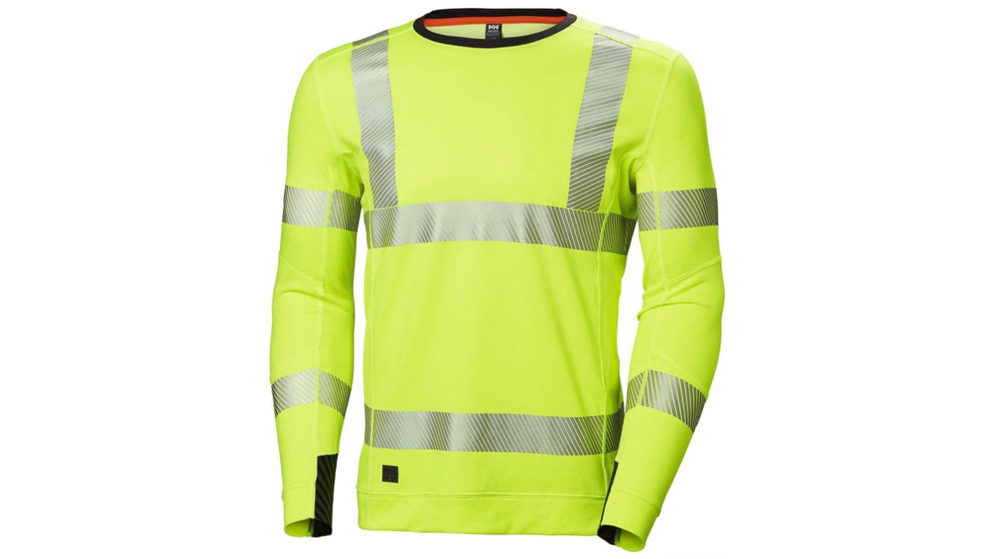 Helly Hansen HH Lifa Active Yellow Unisex Hi Vis T-Shirt, S