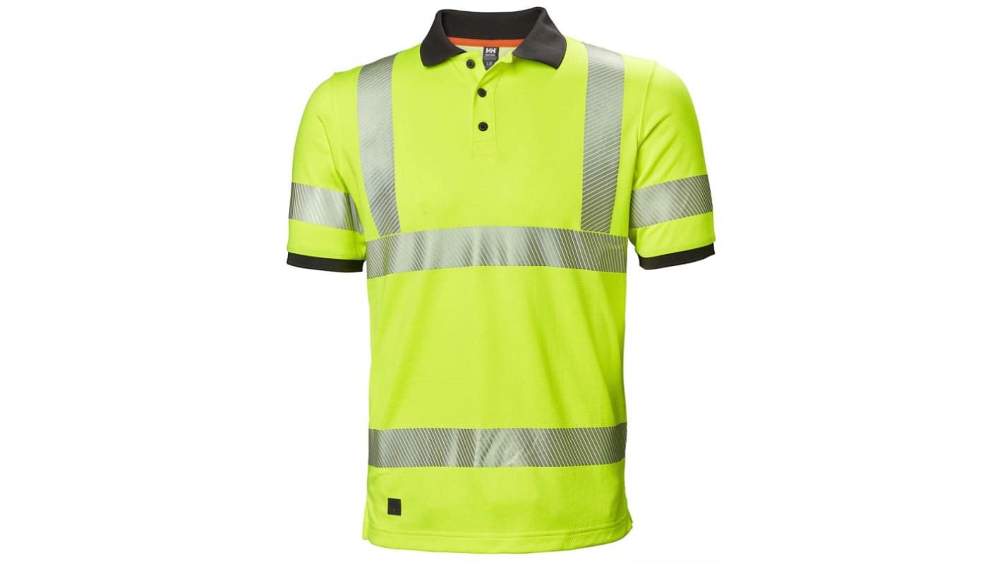 Helly Hansen Kurz Gelb M Polyester HH Lifa Active Warnschutz Polohemd