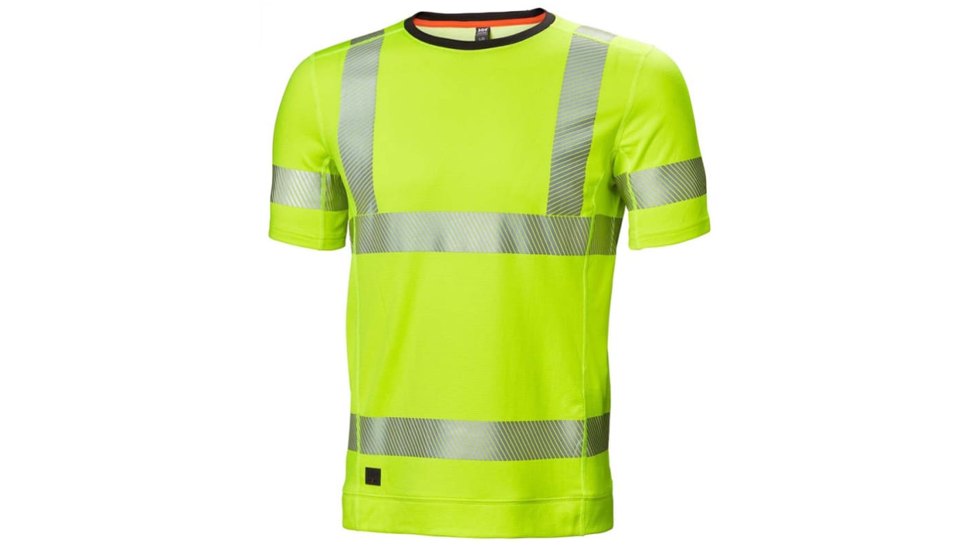 Helly Hansen HH Lifa Active Yellow Unisex Hi Vis T-Shirt, S