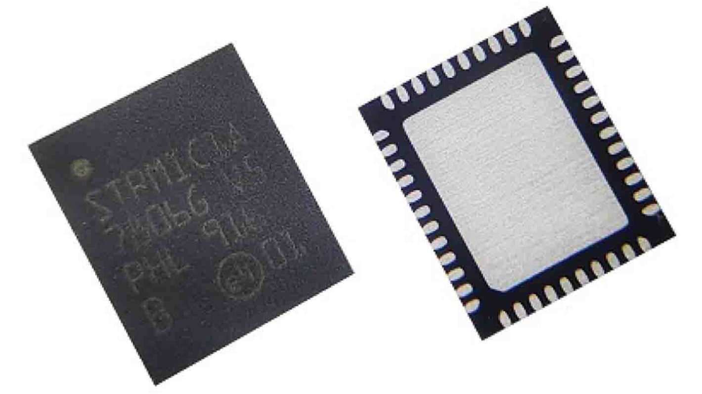 STMicroelectronics 降压升压开关稳压芯片, 350mA最大输出, 12路输出, WFQFN 44L, 44针