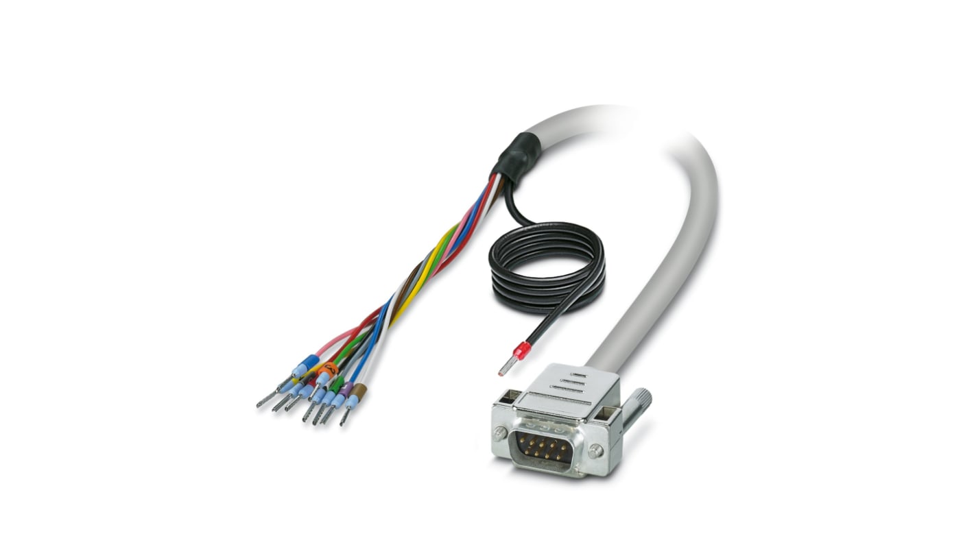 Sériový kabel délka 4m, A: 9kolíkový D-sub, B: Bez koncovky
