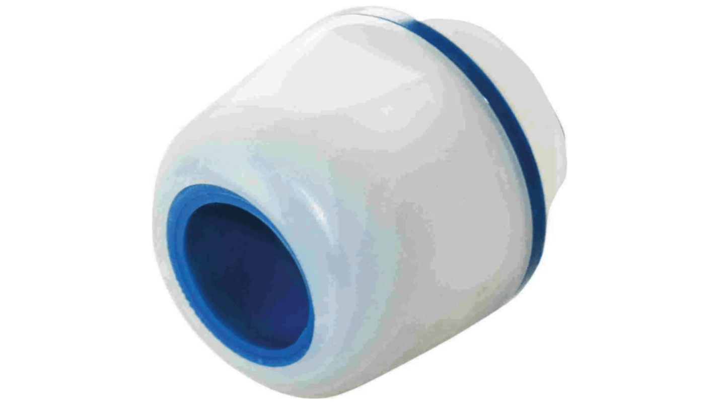 HARTING HAN CGM-P F+B Series White Polyamide Cable Gland, M25 Thread, 13mm min., 16mm max., IP67, IP69
