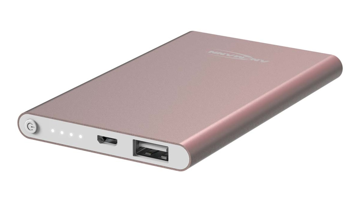 Ansmann Powerbank 4000mAh, mit USB Ausgang, 5V / 1A