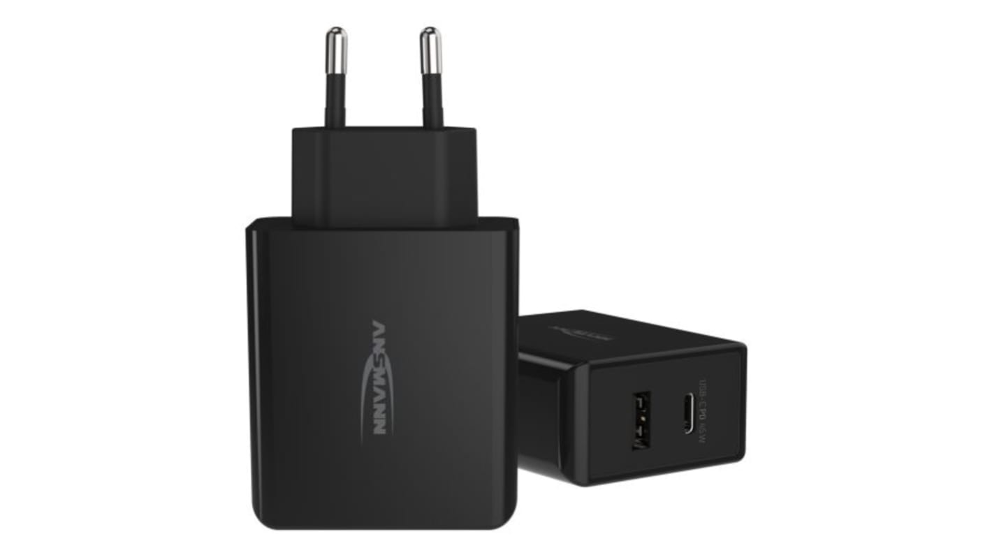 Ansmann AC/DC Adapter 5 → 20 V dc Output, 2.4 → 3A Output