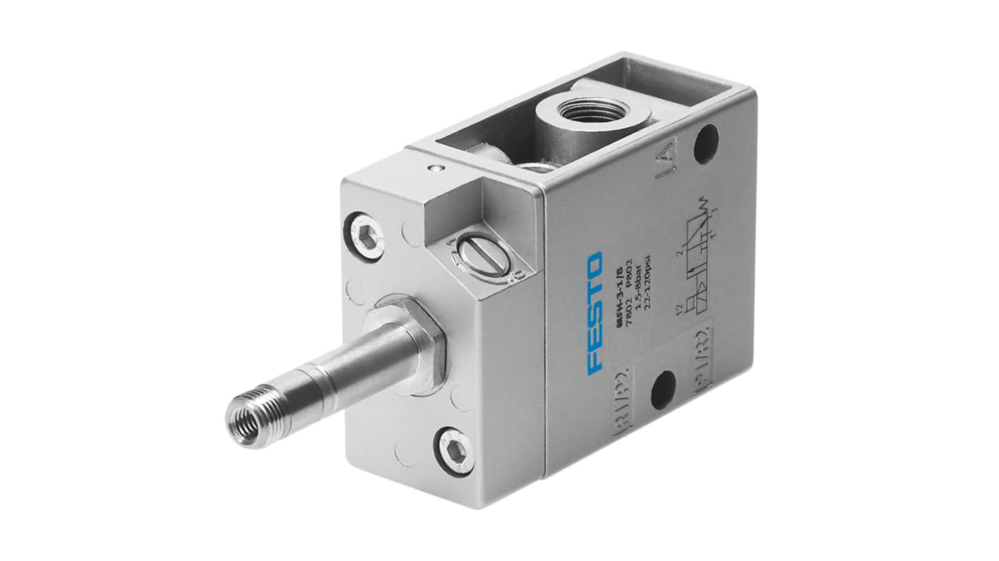 Festo 3/2 Closed, Monostable Solenoid Valve - Electrical G 1/8 MFH Series, 535897