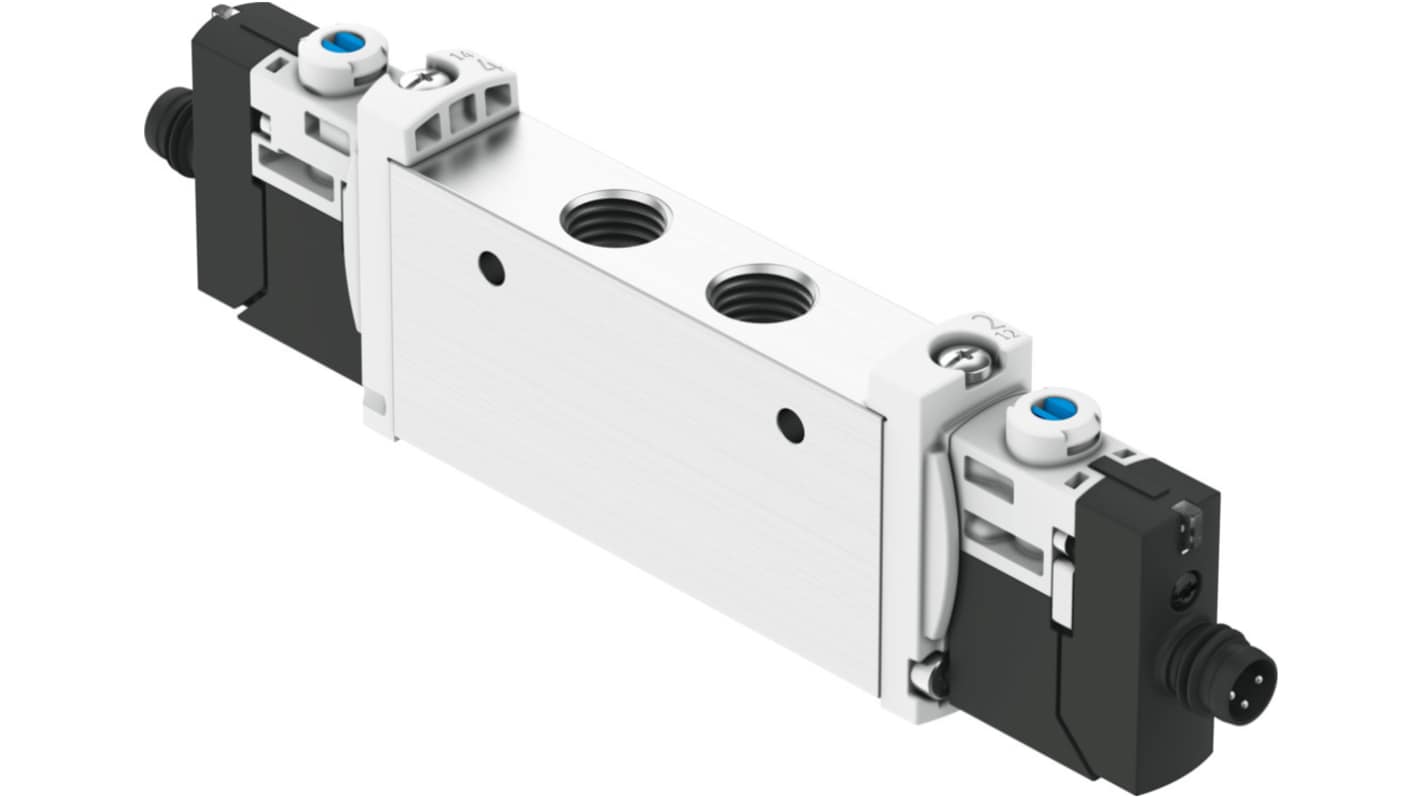 Festo 5/3 Closed Solenoid Valve - Electrical G 1/8 VUVG Series 24V dc, 574233