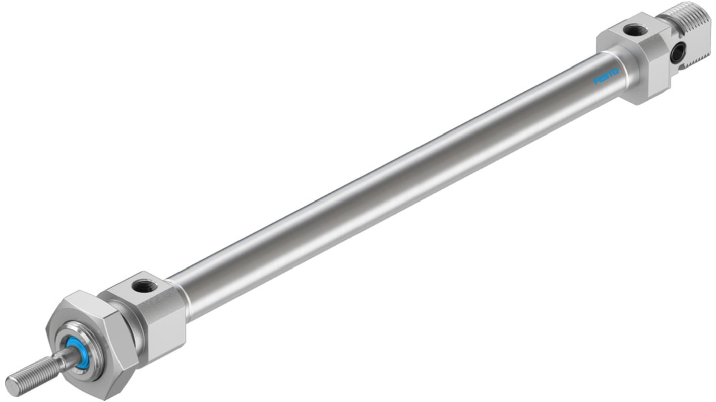 Festo Pneumatic Piston Rod Cylinder - 19182, 8mm Bore, 100mm Stroke, DSNU Series, Double Acting