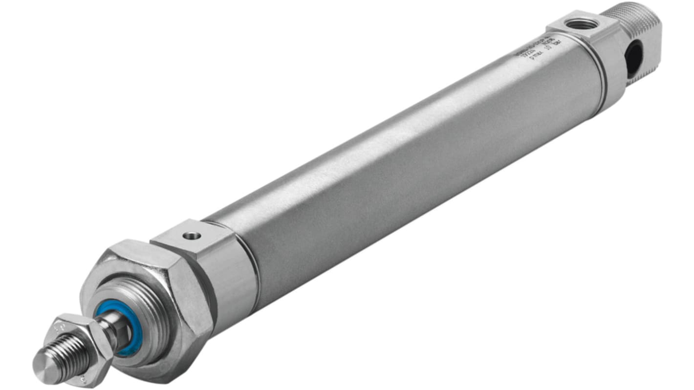 Festo Pneumatic Piston Rod Cylinder - 19270, 25mm Bore, 25mm Stroke, ESNU Series, Single Acting