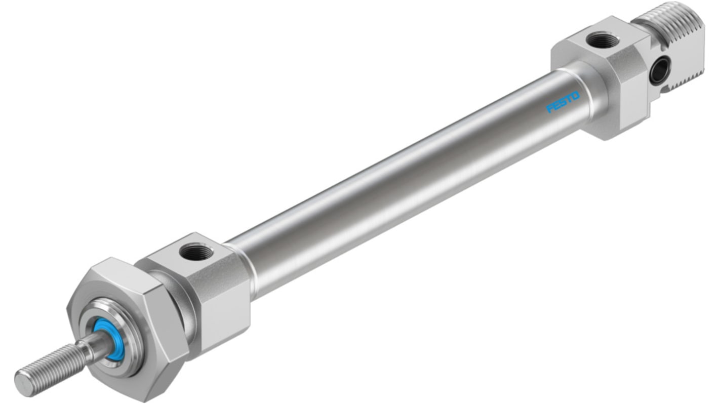 Festo Pneumatic Piston Rod Cylinder - 19180, 8mm Bore, 50mm Stroke, DSNU Series, Double Acting