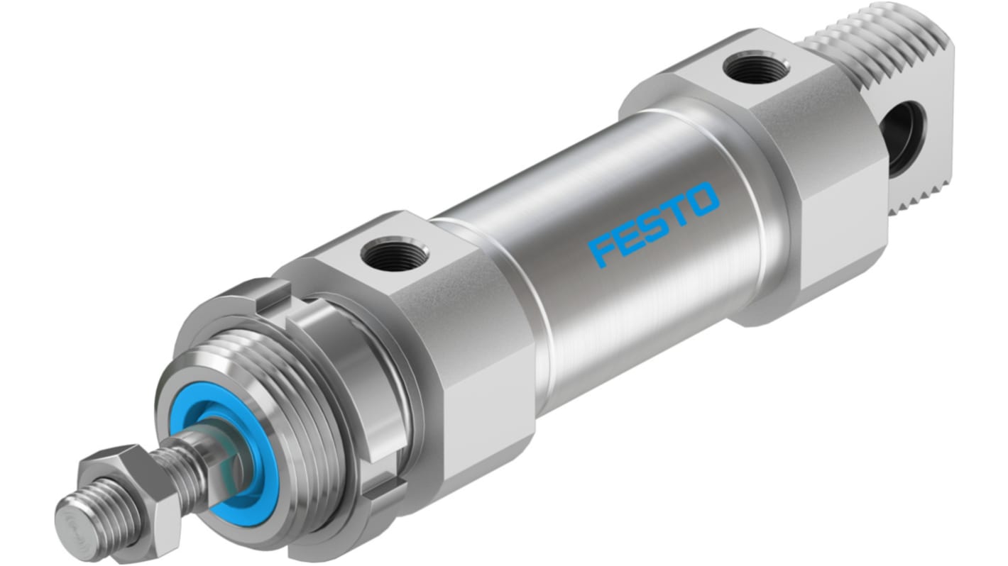 Festo Pneumatic Piston Rod Cylinder - 195980, 32mm Bore, 25mm Stroke, DSNU Series, Double Acting