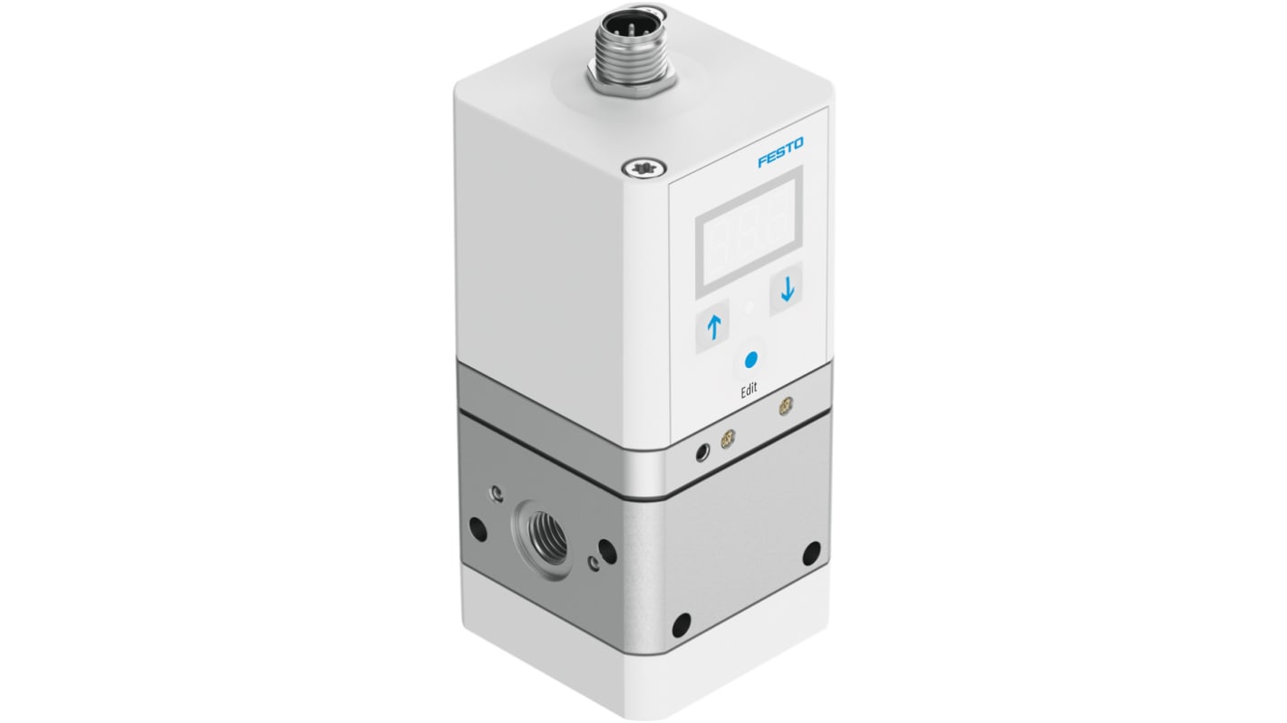 Festo G 1/8 Pneumatic Regulator - 0.1bar to 10bar, 1/8 in, 11bar max. input, 557776