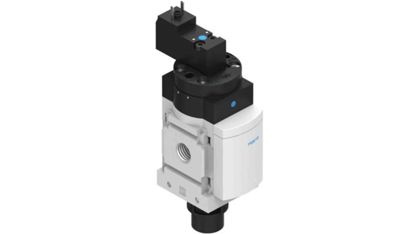 Festo 3/2 Closed, Monostable Pneumatic Manual Control Valve MS Series, G 1/4, 1/4, 542579