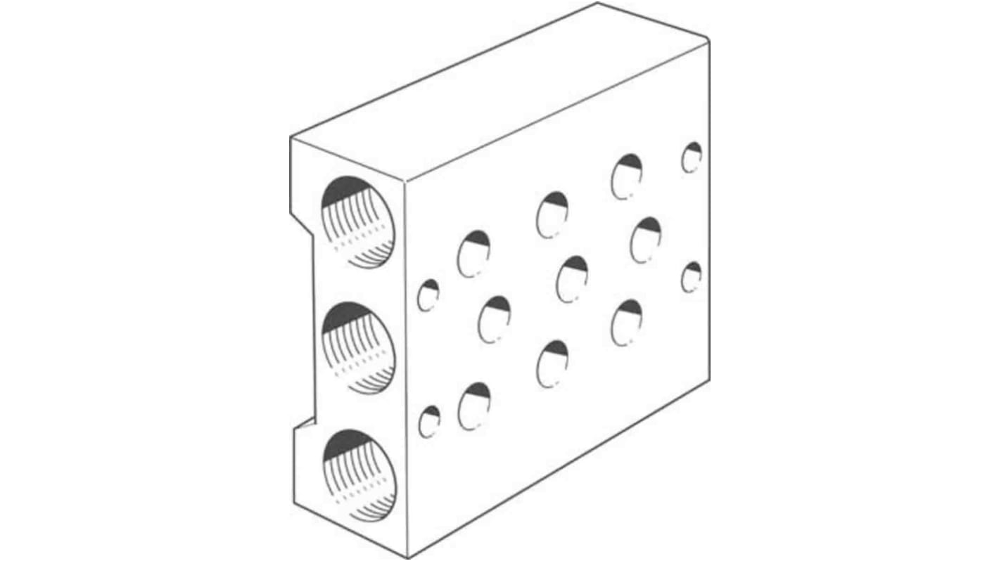 Festo PRS series 3 station G 3/8 Manifold, 11899
