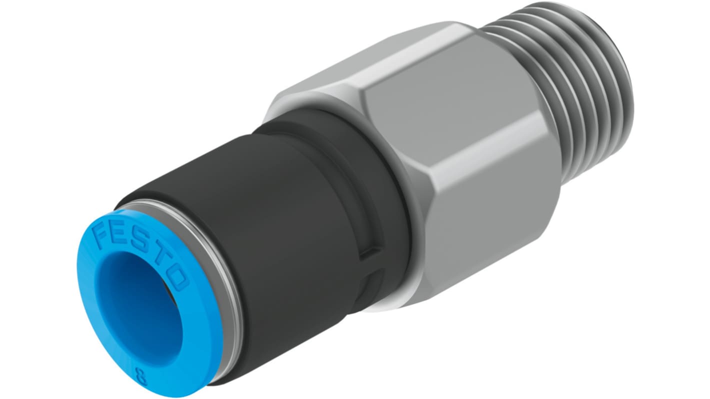 Festo QSR PBT Pneumatic Rotary Union, R 1/8 Male, Push In 8mm