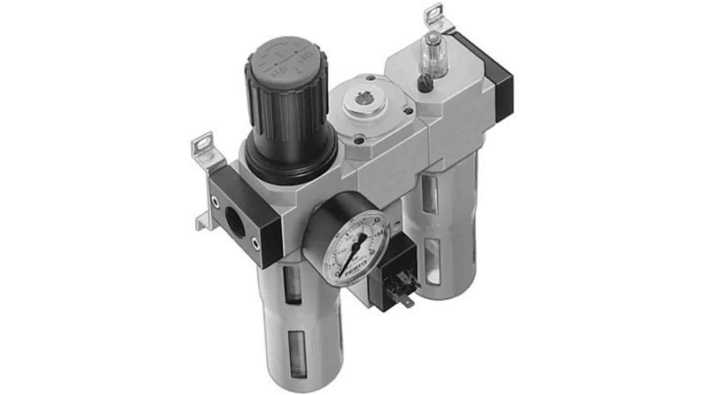 Festo G 1/2 FRL, Manual Drain, 40μm Filtration Size