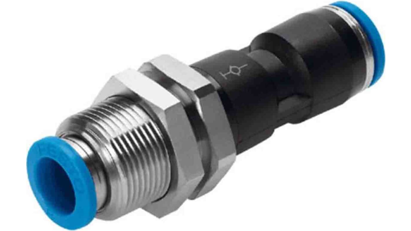 Festo PBT隔板快插接头气管接头, 推入式8 mm转推入式8 mm, QS系列, 130639