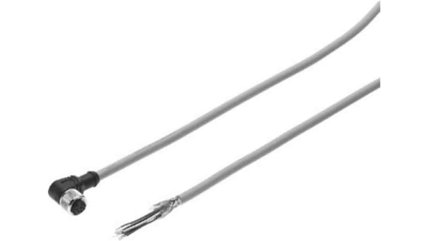 Festo 插头连接器, 5m线长, NEBU系列, NEBU-M12W8-K-5-N-LE8