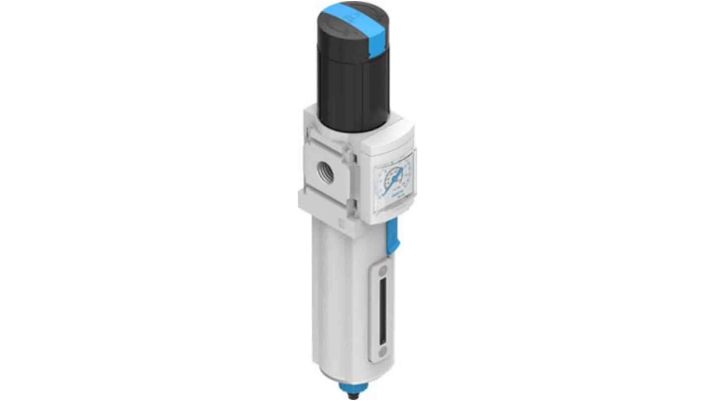 Festo 过滤减压阀, G 1/4接口, 2bar至12 bar, 自动排水器, 5μm过滤精度, MS系列