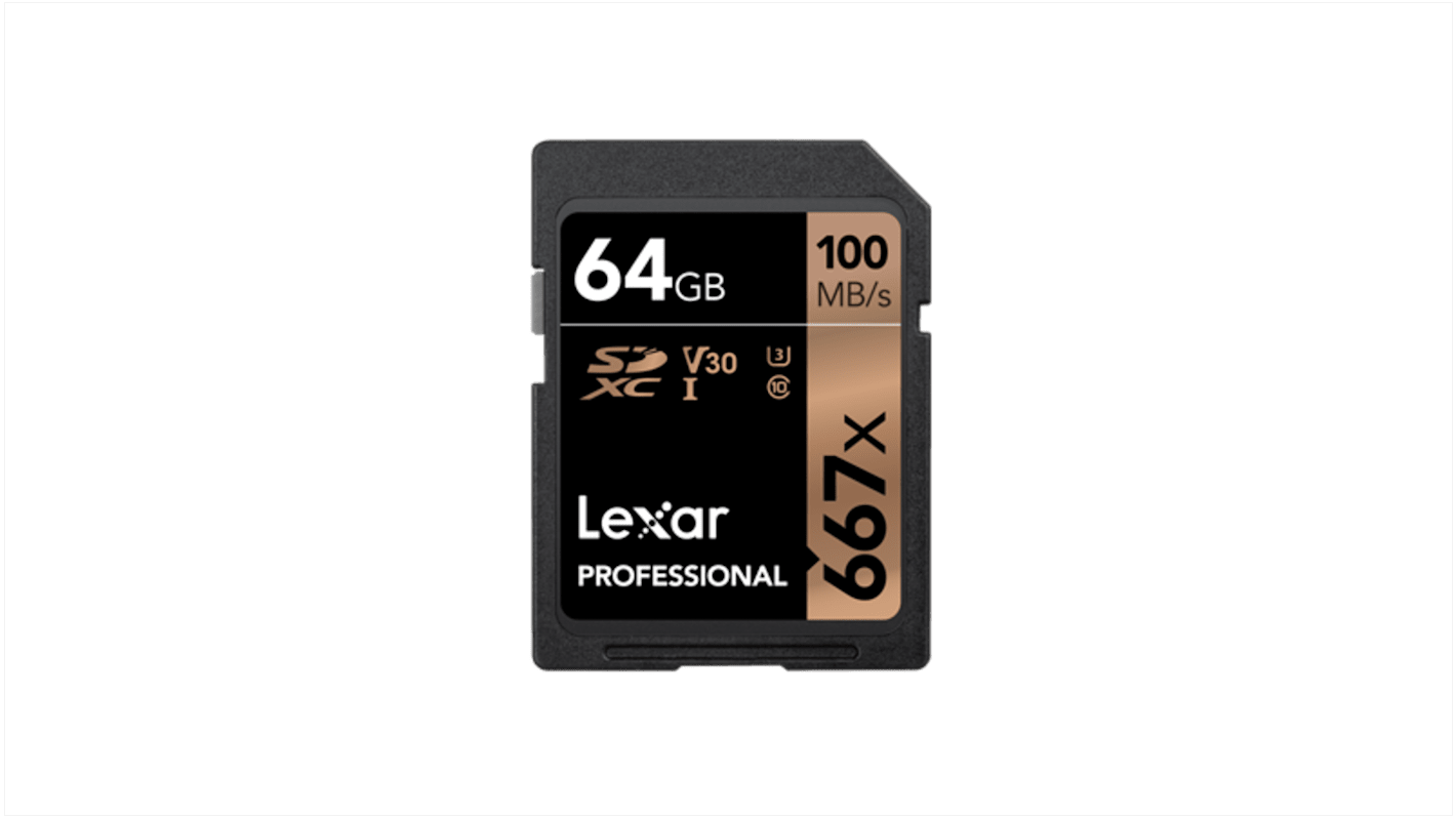 Lexar 64 GB Industrial SD SD Card, Class 10, UHS-1