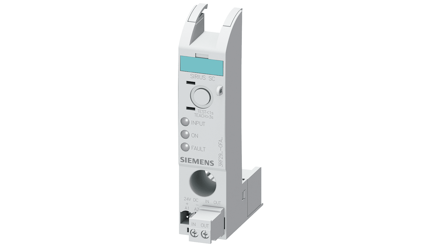 シーメンス モニタリングリレー, SPST, クリップオン, 3RF2920-0FA08