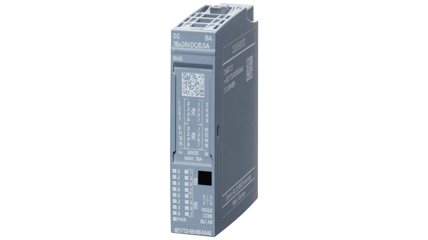 Moduł PLC We/Wy Siemens Moduł PLC We/Wy Cyfrowe 6ES7132-6BH00-0AA0 73 x 15 x 58 mm