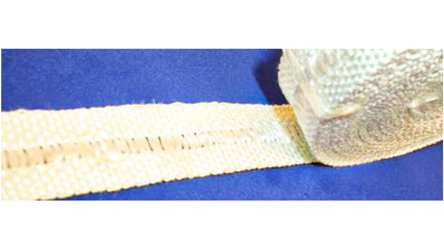 RS PRO Flame Retardant Glass Fibre Tape, 30m x 6mm x 50mm