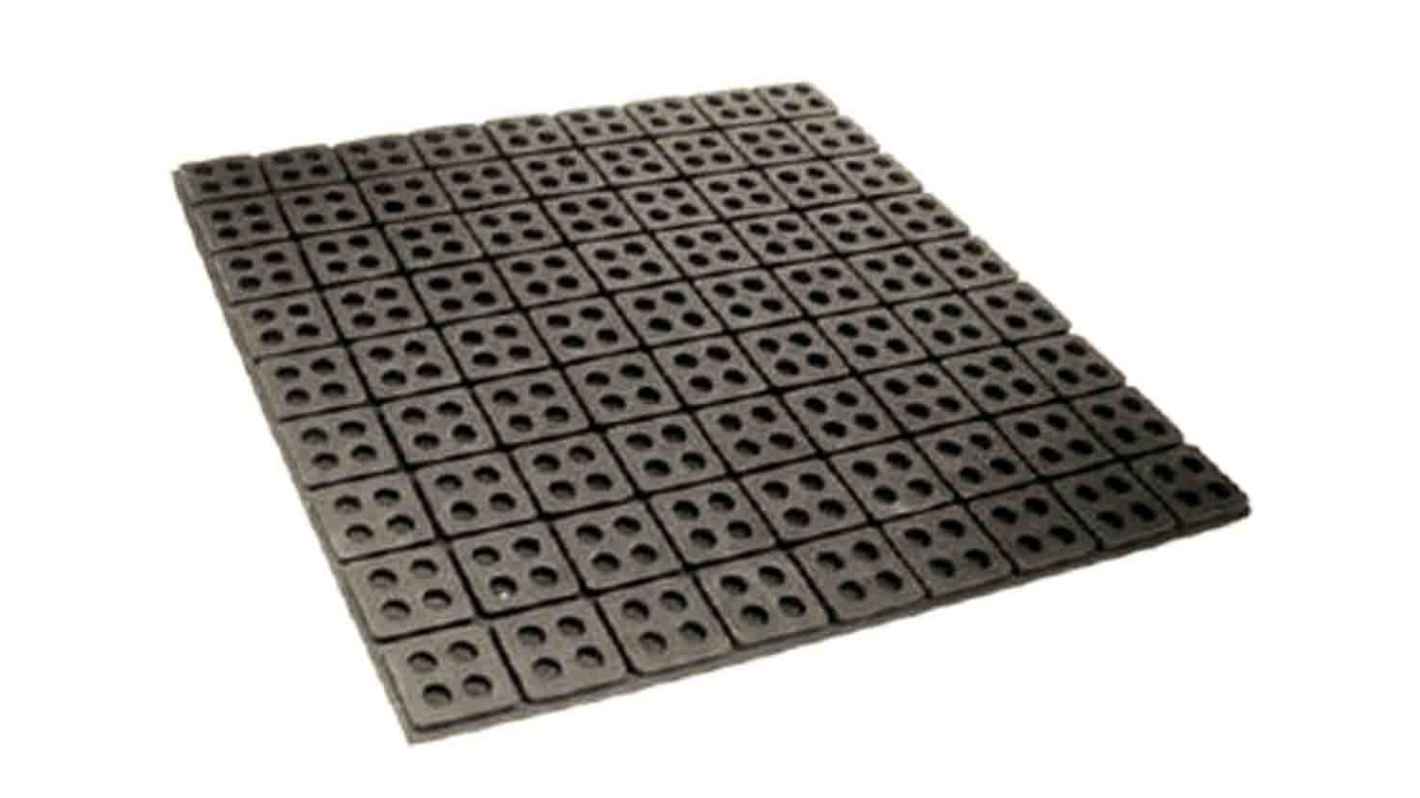 RS PRO Vibrationsschutz-Lagerkissen Isolationspolster zur Vibrationsdämpfung Gummi 13mm 457 x 457mm