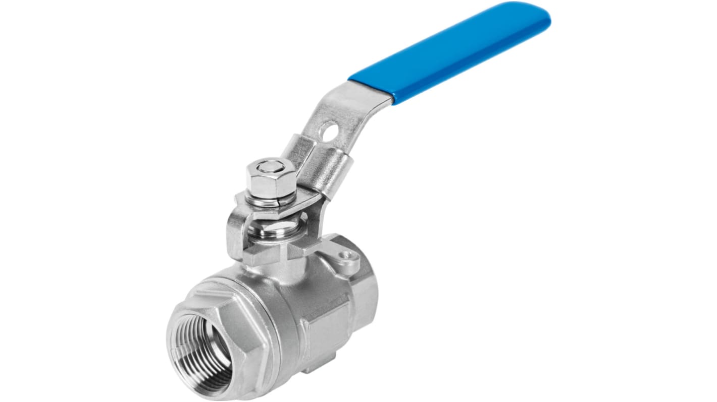 Festo Rod Lever 2/2 Pneumatic Manual Control Valve VZBE Series, 1/4, 4745214