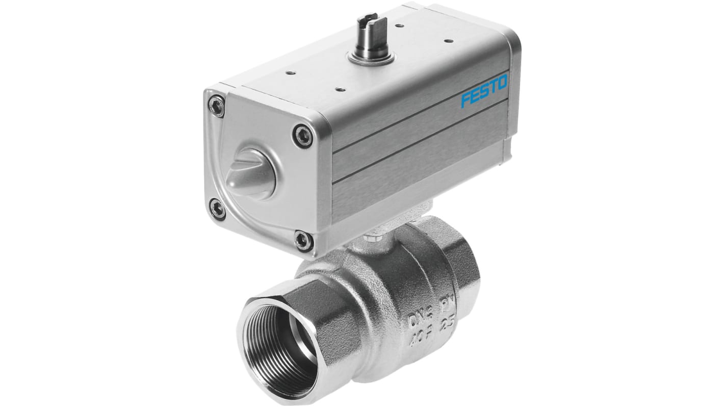 Festo Ball type Pneumatic Actuated Valve 3/4in, 40 bar