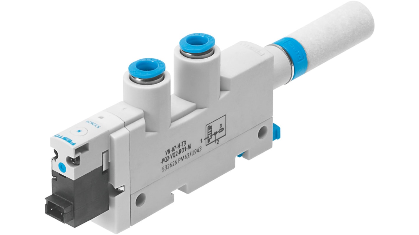 Festo Vacuum Pump, 0.95mm nozzle , 3.5bar 21.8L/min, VN series