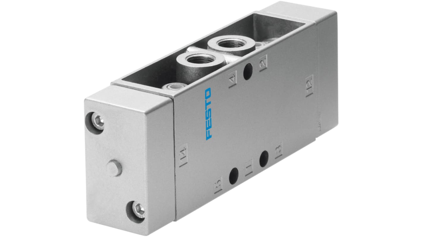 Festo 5/2 Bistable Pneumatic Solenoid/Pilot-Operated Control Valve - Pneumatic G 1/4, G 1/8 JH Series, 536036