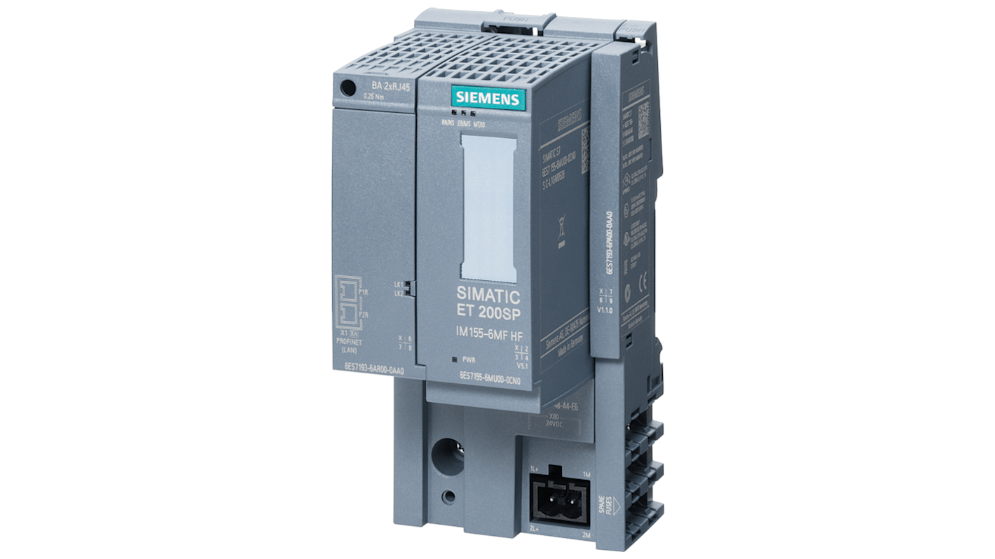 Moduł interfejsu Siemens Moduł interfejsu C ET 200SP ET 200SP 6ES7155-6MU00-0CN0 117 x 50 x 74 mm