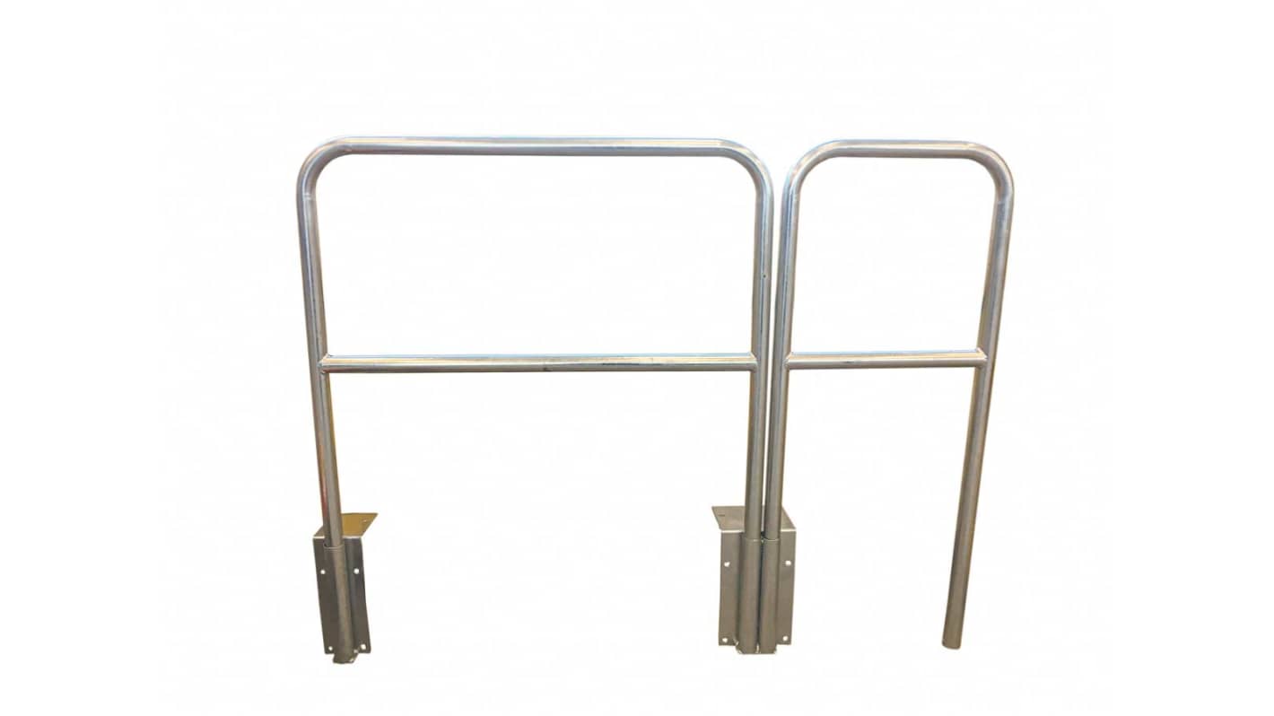 RS PRO Grey Galvanised Steel Barrier Base