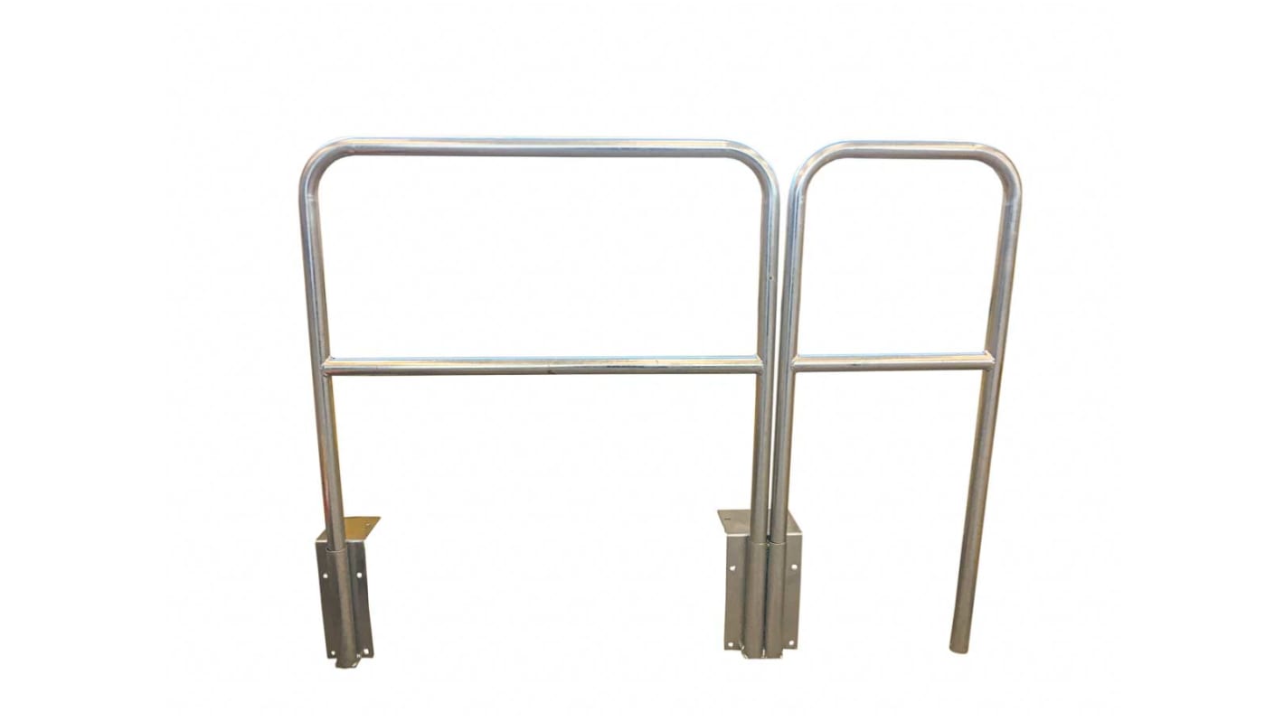 RS PRO Grey Galvanised Steel Barrier Base