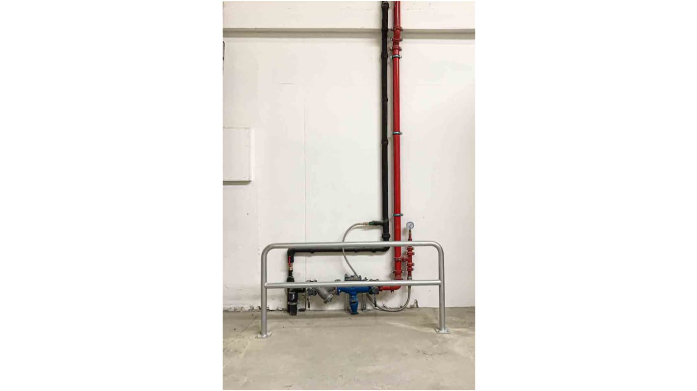 RS PRO Grey Galvanised Steel Protection Barrier
