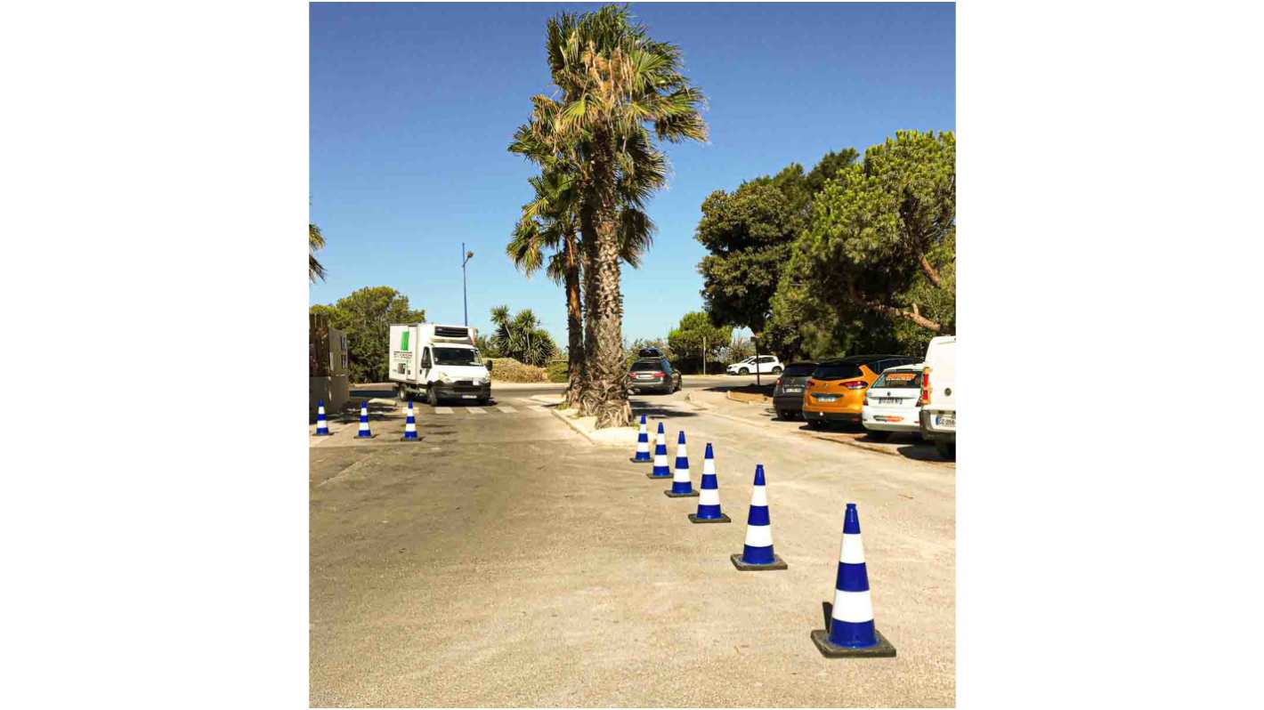 RS PRO Weighted Blue 90 cm PVC Traffic & Safety Cone