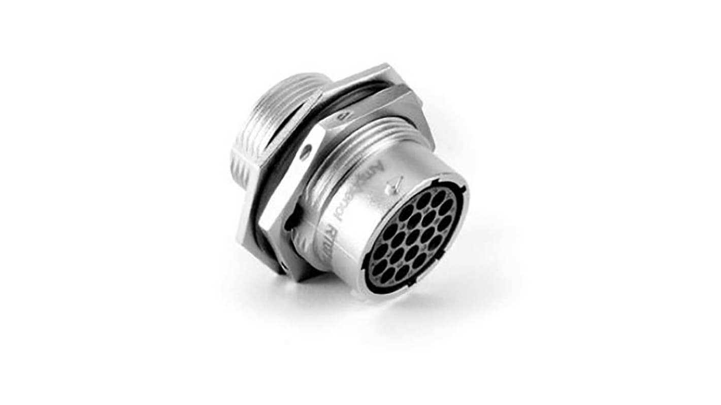 Amphenol Industrial Circular Connector, 19 Contacts, Cable Mount, Socket, Female, IP67, Ecomate RM Series